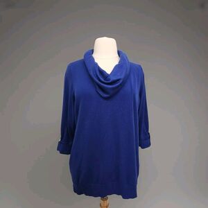 Jm Collection Cowlneck Sweater Tunic Split Sides. Size 3X